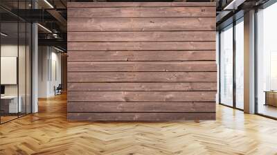 The old brown wood texture with natural patterns Wall mural