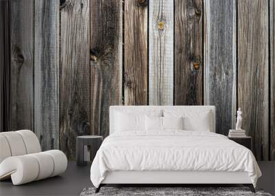 The old wood texture with natural patterns Wall mural