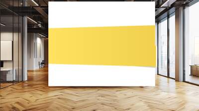 blank yellow ribbon Wall mural