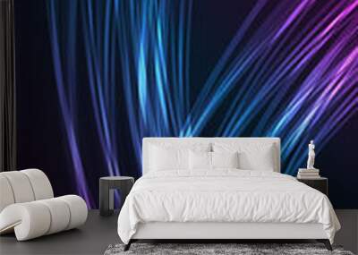 The vibrant lines abstraction Wall mural