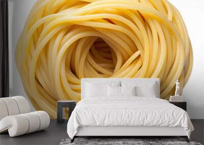 PNG overhead view of raw spaghetti swirl transparent Wall mural