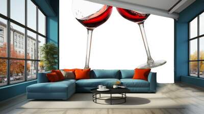 Clink glasses - red wine Wall mural