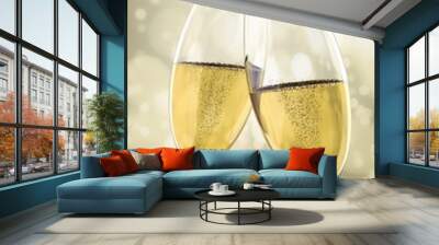 2 champagne glasses Wall mural