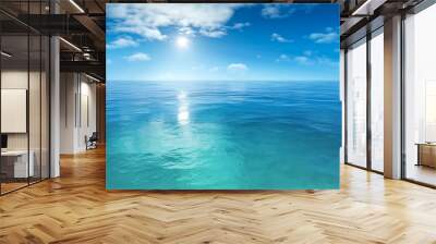 a beautiful blue sea background Wall mural