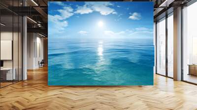 blue sky ocean Wall mural