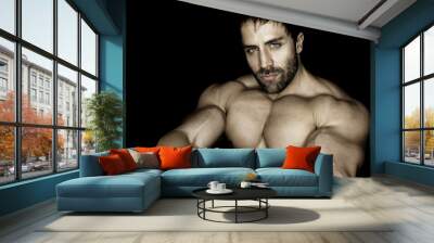 bodybuilding man Wall mural