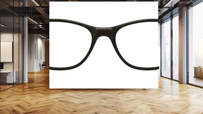 glasses frame isolated on transparent background Wall mural