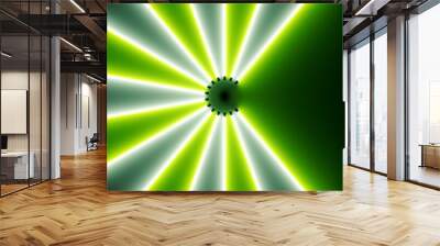 green neon tubes background Wall mural