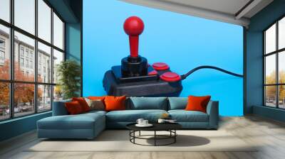 joystick classic black with red buttons Wall mural