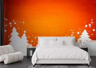 red christmas background Wall mural