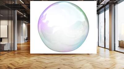 soap bubble background illustration Wall mural