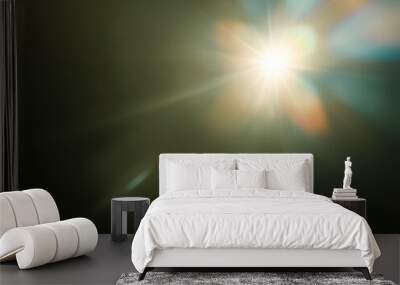 strange light flare background Wall mural