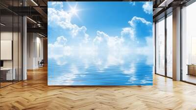 sunny sky background Wall mural