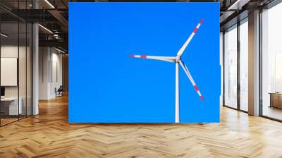 wind energy detail blue sky Wall mural