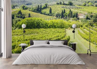 wine hill italy Wall mural