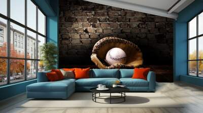 baseball  Wall mural