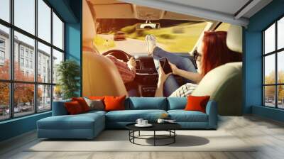 car trip  Wall mural