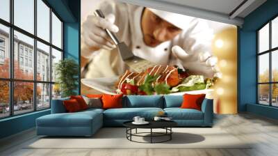 cook and kitchen room   Wall mural