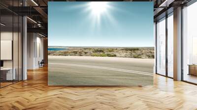 summer road background  Wall mural