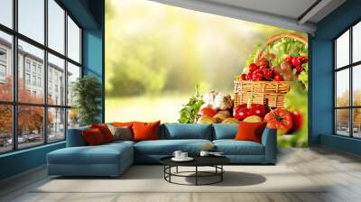 vegetables and spring time  Wall mural