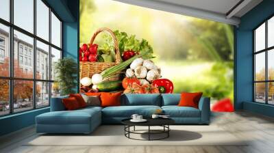 vegetables and spring time  Wall mural