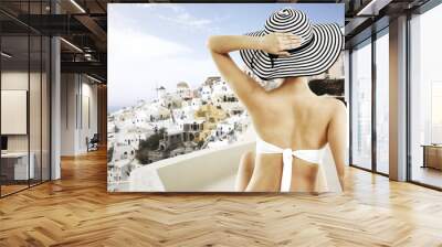 woman and bikini  Wall mural