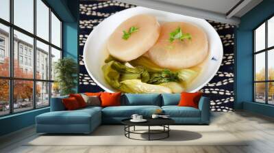 Braised Daikon Radish Daikon no Nimono is a healthy and delicious Japanese side dish Wall mural