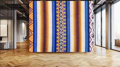 Typical Ethiopian hand-woven colorful fabric Wall mural