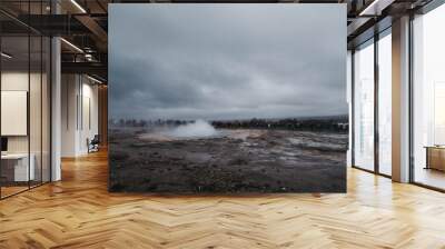 Strokkur Geyser eruption in Southern Iceland. Golden Circle. Wall mural