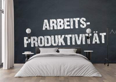 Arbeitsproduktivität Wall mural