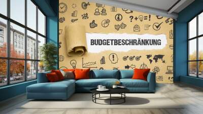 Budgetbeschränkung Wall mural