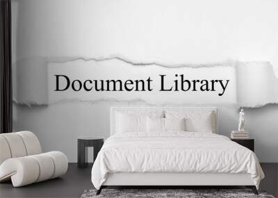 Document Library Wall mural