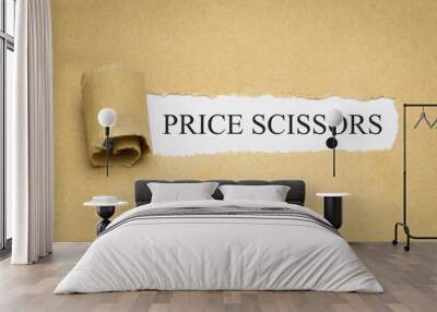 Price Scissors Wall mural