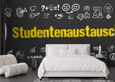 Studentenaustauschprogramm! Wall mural