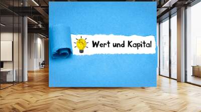 Wert und Kapital	 Wall mural