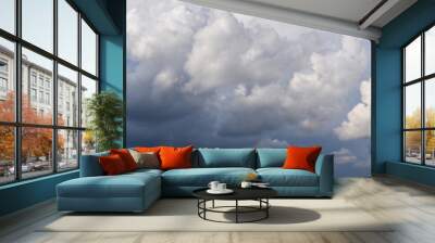 Dramatic sky with stormy clouds Wall mural