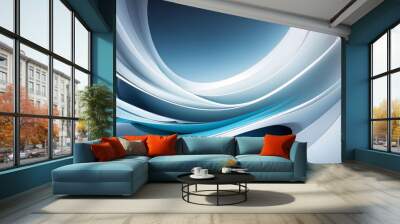 abstract blue background Wall mural