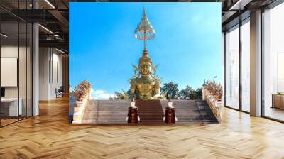 golden buddha statue in thailand Wall mural