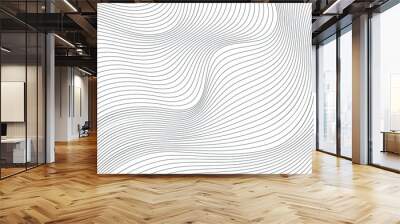 Wavy vector background Wall mural