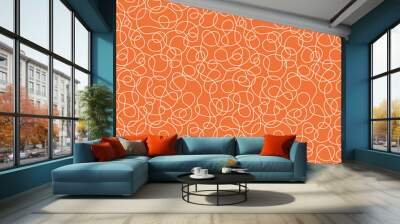 Seamless abstract hand drawn pattern Wall mural