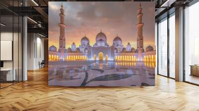 Beautiful church architecture that is a public place for people to visit in Dubai. Wall mural