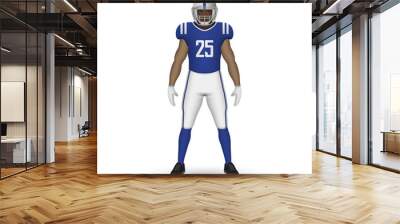 3D realistic American football player Wall mural