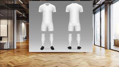 3D realistic template soccer kit Wall mural