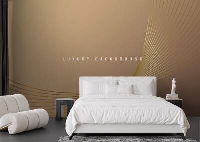 Geometric luxury background with gold elements Wall mural