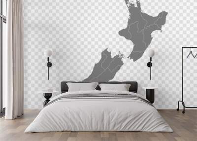 High quality map with borders Wall mural