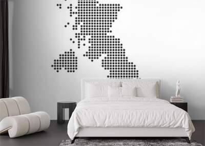 Map with dot Wall mural