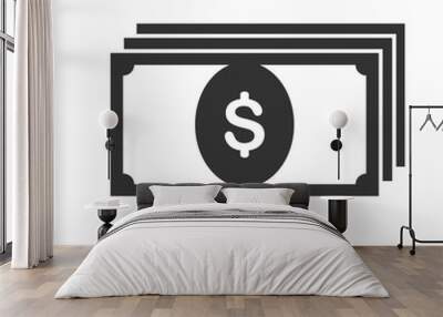 Money vector icon Wall mural