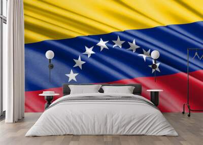 waving flag Venezuela Wall mural