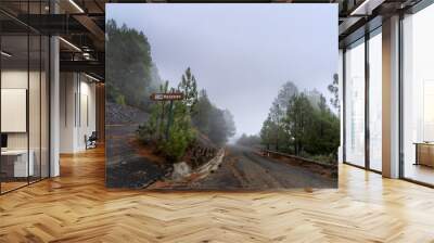 Landscape. View from the top of El Hierro island. Santa Cruz de Tenerife. Canary islands Spain Wall mural