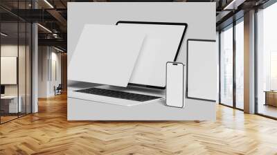 Multi device website presentation mockup Wall mural